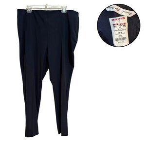 Nine West Women’s Dark Blue Dress Pants 16W Comfy Work Trousers with Tag